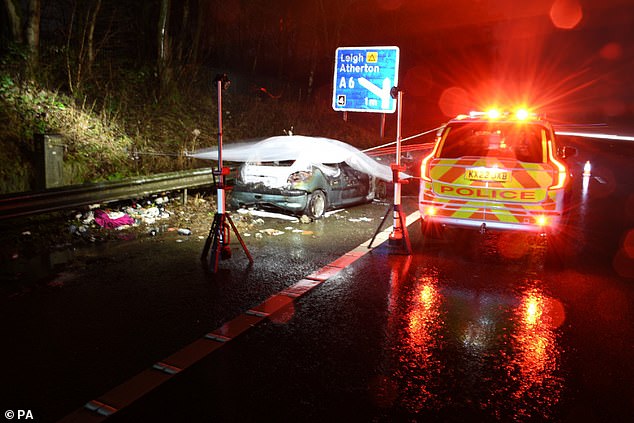 On January 5 2023 Greater Manchester Police launched a missing persons search after finding a placenta in the couple's burnt-out car on a motorway near Bolton