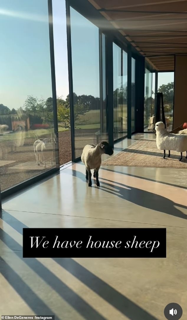 Speaking of her love for the UK she said: 'It's absolutely beautiful. We're just not used to seeing this kind of beauty' (her previous home in the Cotswolds is pictured)
