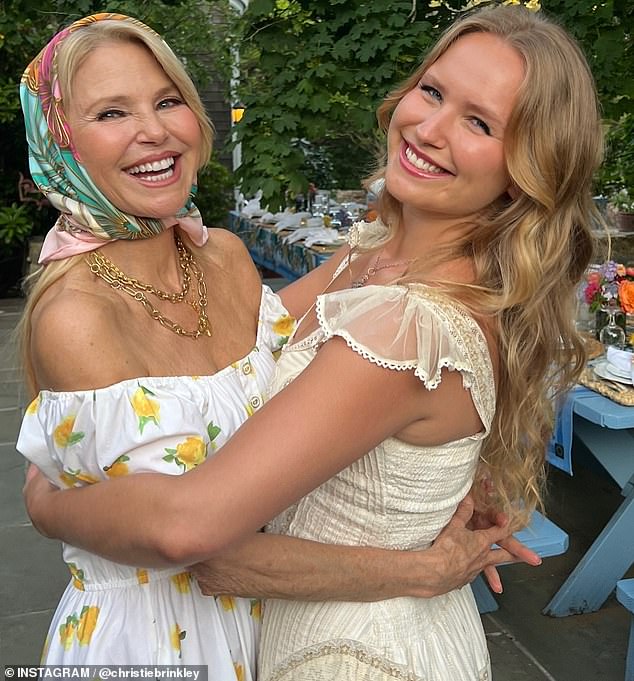Brinkley, 70, pictured with her daughter Sailor Cook