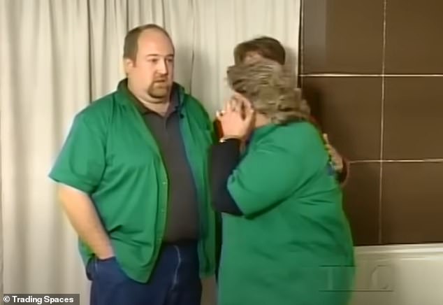 It comes after Trading Spaces fans rediscovered another old episode (pictured) which saw a woman storm out of her property in tears after a home makeover from hell