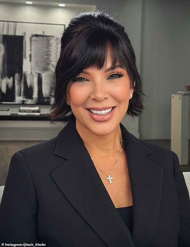 The TV and radio presenter, 54, joked she is the new Kris Jenner (pictured) as her two lookalike daughters are now following in her showbiz footsteps