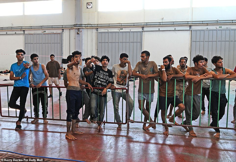Migrants from Libya at Chania town, Crete, are seeking to reach the Greek capital in search of a life in Europe