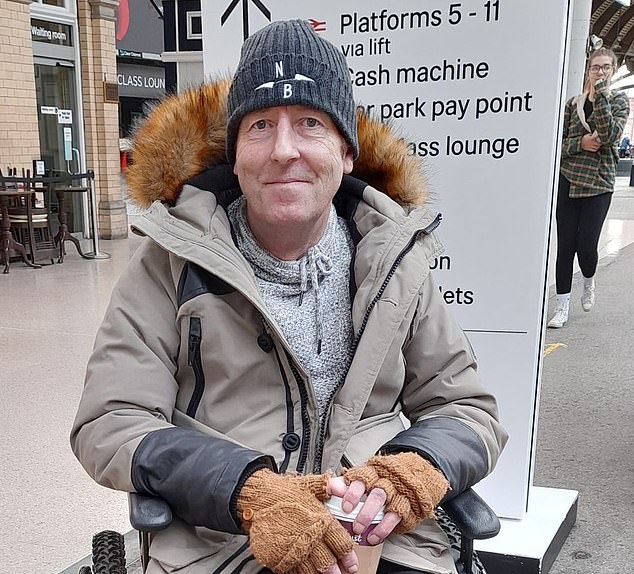 Ms Shackleton, 58, said her world was 'blown apart' by the email - while he was so happy he marked the date on his calendar