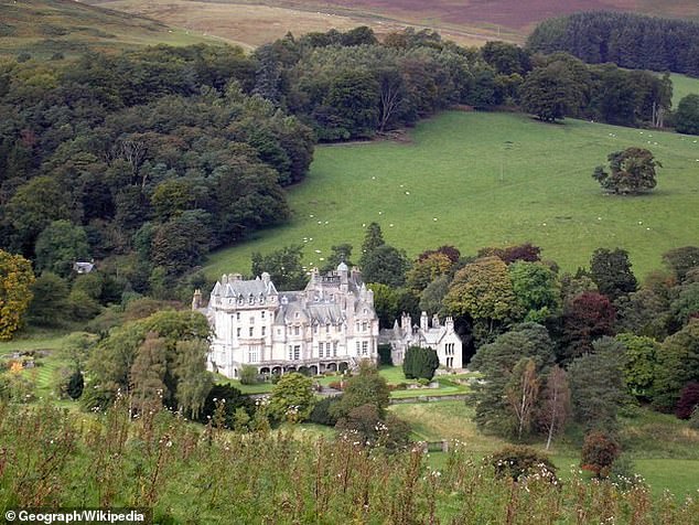The Glenn House estate which Blacknell described as 'a castle' owned by Colin Tennant