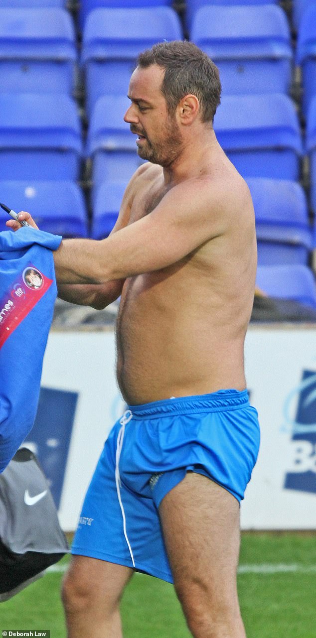 Danny has now joked about striping off in 'broad daylight' and how he was worried about it being 'too cold'; pictured in 2018