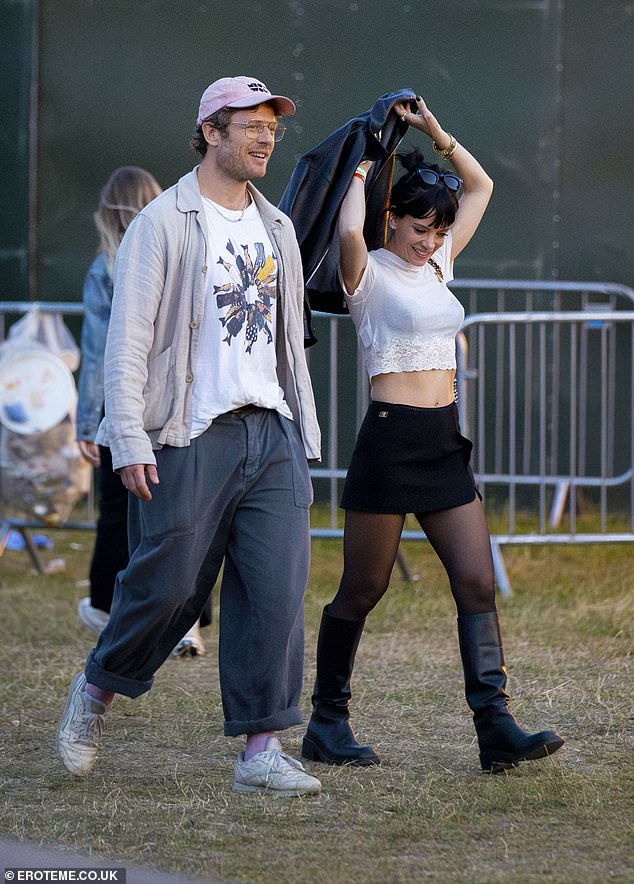 It comes hot on the heels of the actor partying with Ms Allen at Lido Festival in east London on June 14