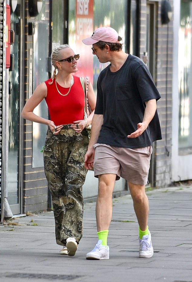 She wore a stylish and quirky outfit