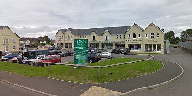It was a highly public area, near the village's large CK Foodstores supermarket (pictured, file photo)