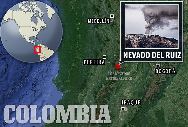 The Nevado del Ruiz volcano in eastern Colombia had been dormant for several years, meaning that authorities did not take the prospect of an eruption seriously, despite warnings from experts