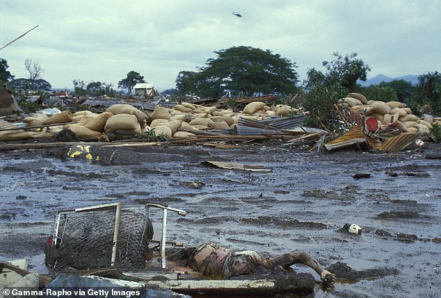 The town of Armero was completely wiped off the map after it was destroyed by mudflow