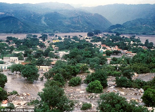 Another 2,000 people were killed or disappeared on the opposite side of the volcano