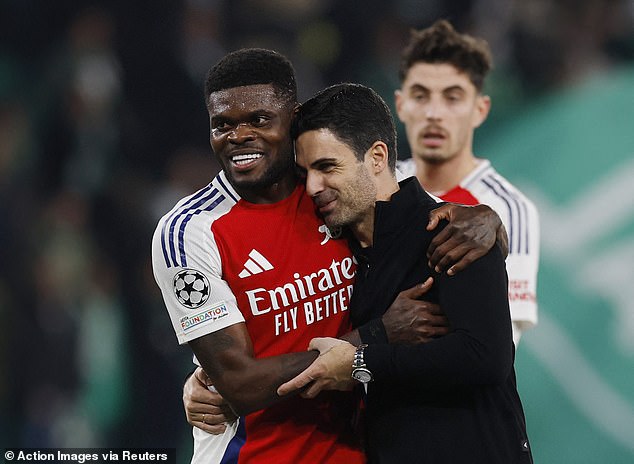 Partey, who spent five years in north London, played more than 50 games for Arsenal while on bail, it has emerged
