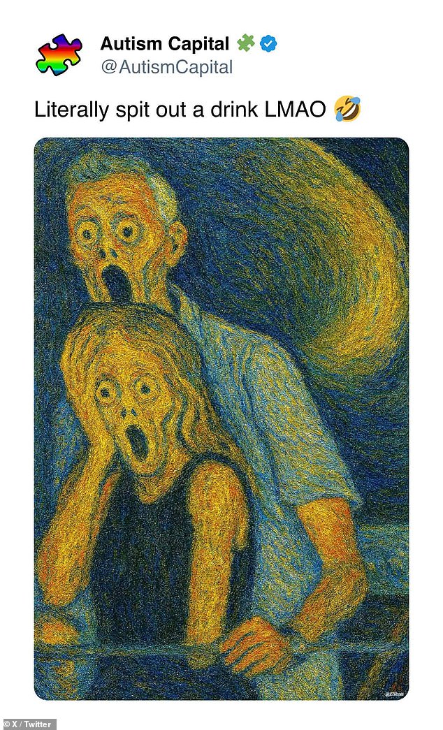 This meme attempts to capture the shock on the couple's face after seeing themselves on the big screen