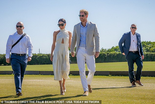 Meghan and Harry arrive at Grand Champions Polo in Florida, US. The couple are said to be happy living in California and have no plans to leave