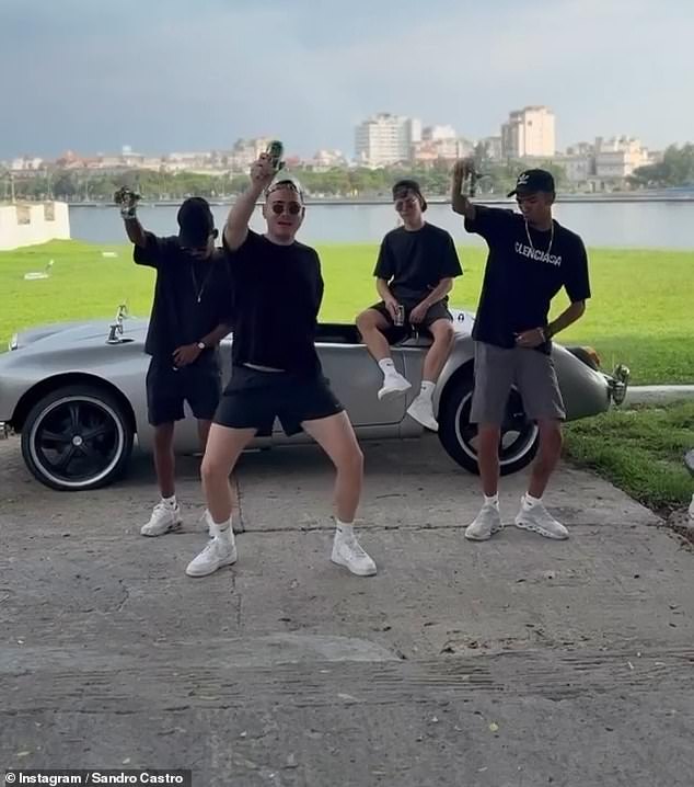 In many videos, he is seen dancing inside or in front of his luxurious cars with his friends
