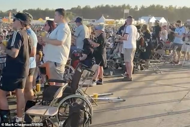 He suspects people snapped up tickets for the accessible area via resale sites. Some were listed on Viagogo for £634 each - despite the fact carers go free with official vendors