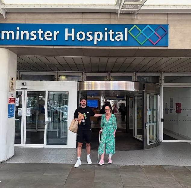 Spencer did not specify what had happened, but shared a number of images taken inside and in front of the hospital