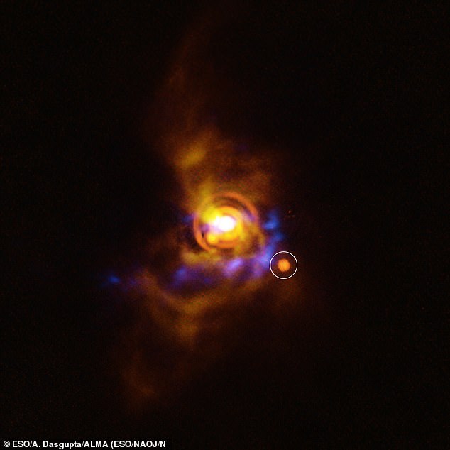 Researchers have also spotted an object around the star V960 Mons. They believe this may be a planet or brown dwarf forming through a process called gravitational instability. This would be the first time that anyone has seen this process in action