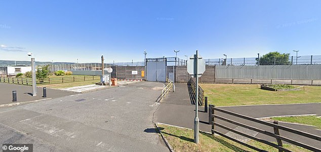 The outside wall of HMP Magilligan, one of only two prisons to operate a parkrun