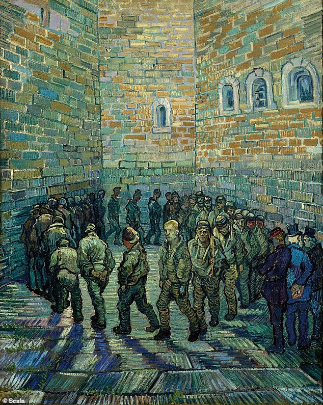 Vincent van Gogh's 'Prisoners Exercising', inspired by an engraving of the exercise yard at Newgate Prison in London
