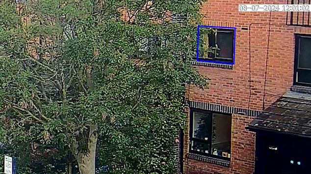 July 8: CCTV shows Mosquera looking out of the window at 12.30pm, drawing the curtains. They remained closed until about 1pm when he opened them again, which prosecutors suggested was the time Mr Longworth was killed.