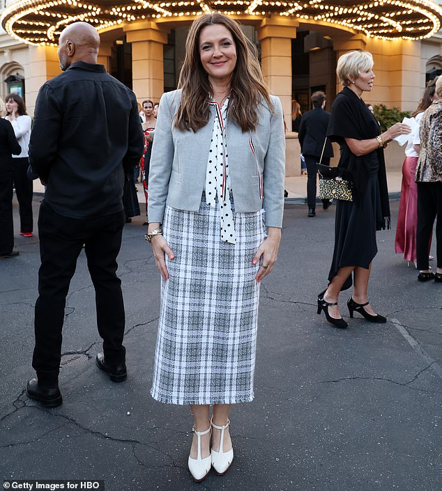 Barrymore at the LA special screening of My Mom Jayne in Burbank in June