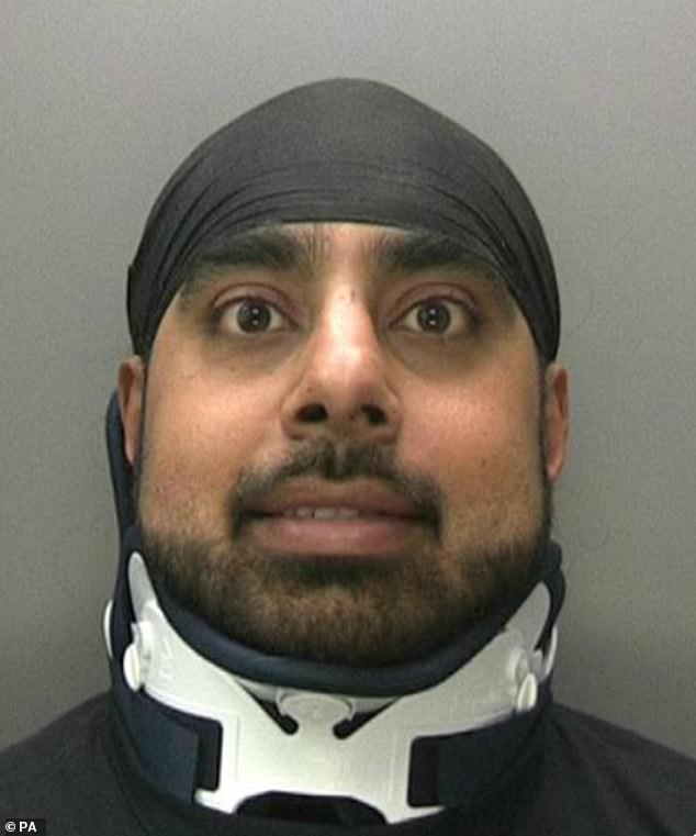 Dangerous driver Sukvinder Mannan (pictured), who killed Rebecca and seriously injured Harriet, was caught offending again after spending just four years in prison