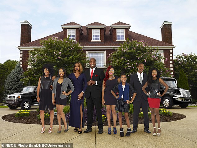 Tankard (middle right in blue shirt) shot to fame as a child star on her family's Bravo reality series which aired from 2013-2019
