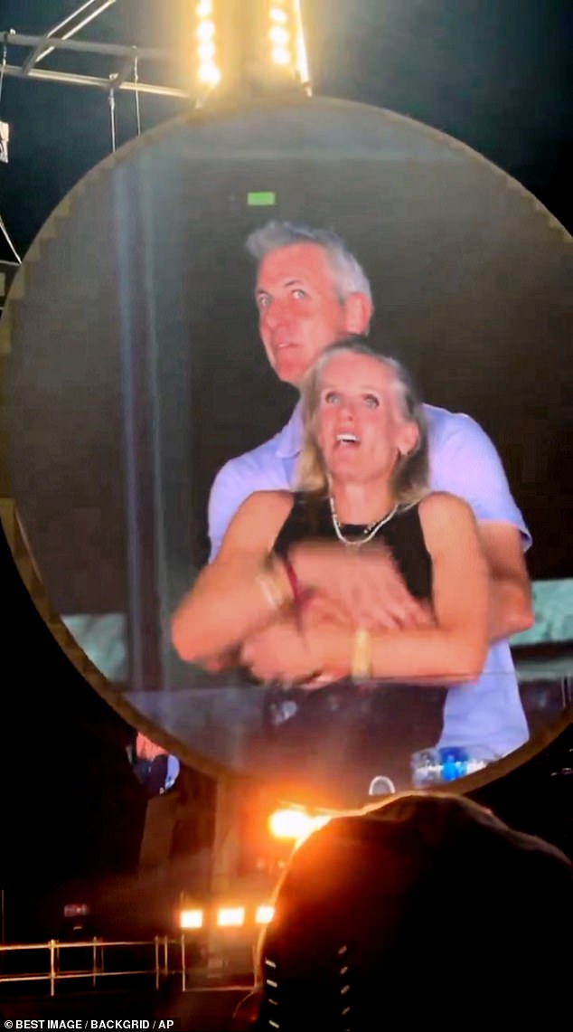 Andy Byron, former CEO of software firm Astronomer, was caught with his arms around the company's chief people officer Kristin Cabot at the band's Boston Gillette Stadium gig