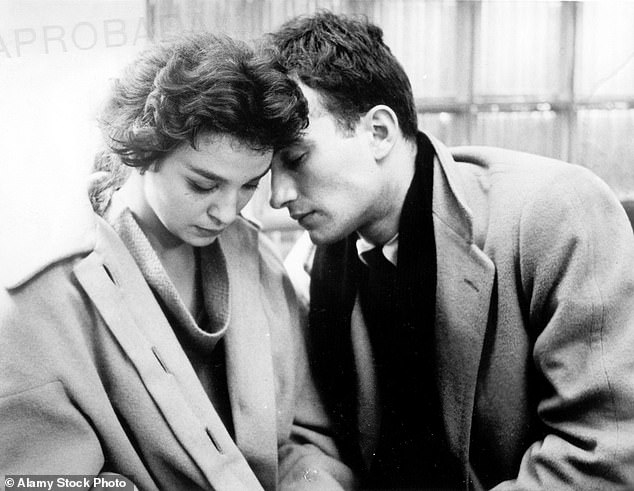 Tony with co-star Leila Goldoni in director John Cassavetes 1960 film Shadows. Only two years earlier, he completed work on Circle Of Lions, his then unpublished account of an illicit affair with Grahame while she was still married to his father