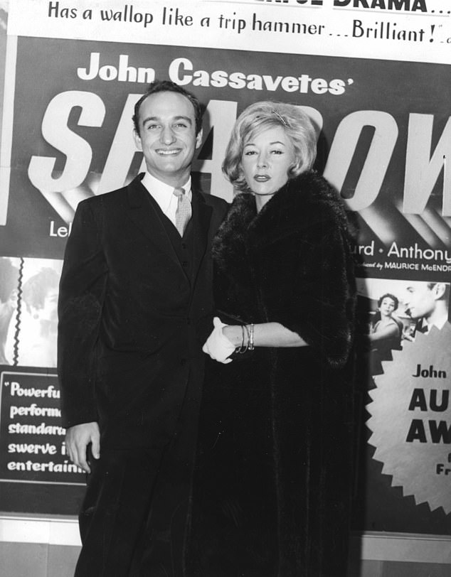 Tony with Gloria Graham at the premiere of John Cassavetes' Shadows in 1960. By now, Graham had divorced Cooper and married her former step-son. The marriage would last until 1974