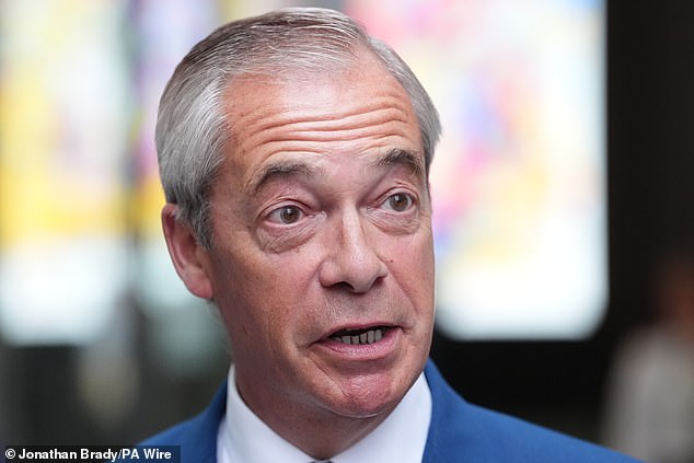 Nigel Farage said people out looking for trouble would think twice about committing a crime if they saw policemen they were scared of