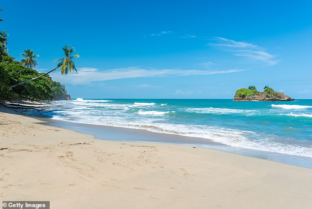 The Costa Rican National Police reported that Warner’s body was discovered near Cocles, a beach in the Limon province (Playa Cocles pictured above)