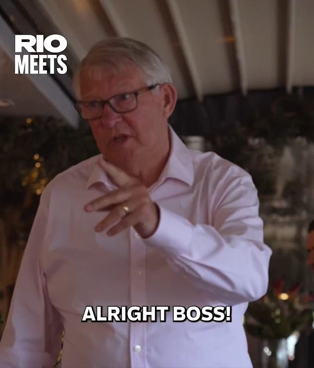Ferguson was quick to declare he would not be on Ferdinand's podcast as he was greeted