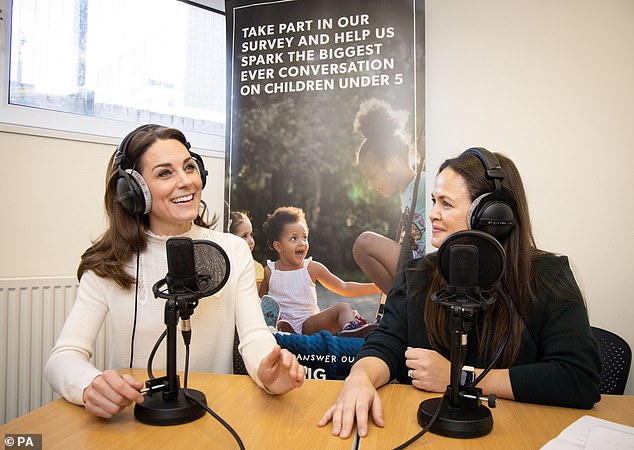 In February 2020, Kate admitted that she found it 'terrifying' to debut her three children to the world on the steps of the Lindo Wing
