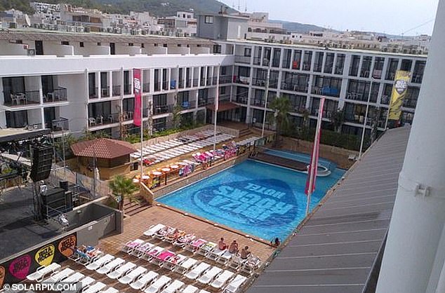 A 33-year-old British tourist has died at the famous Ibiza Rocks Hotel on the Spanish sunshine island