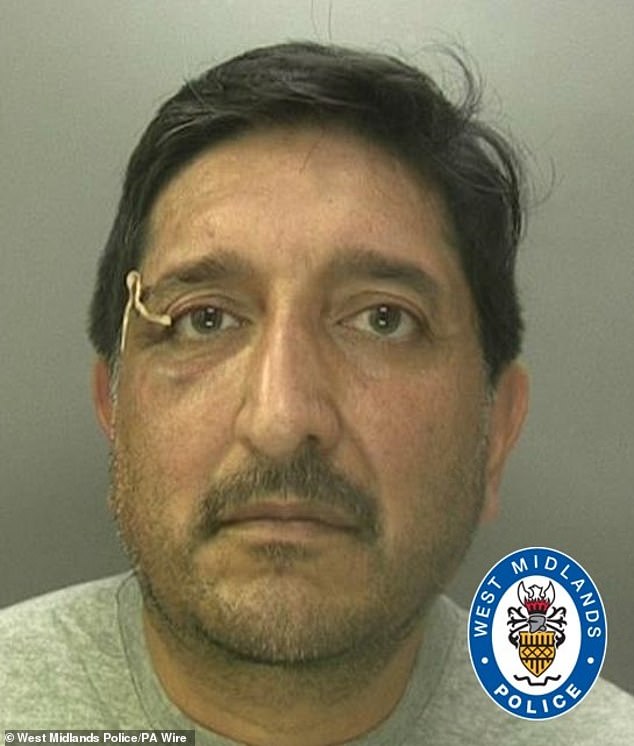 Mohammed Aslam, 56, who along with his son, Mohammed Nabil Nazir, 30, have been jailed at Birmingham Crown Court for hiring a hijab-wearing female assassin to carry out a gun attack on a rival family.