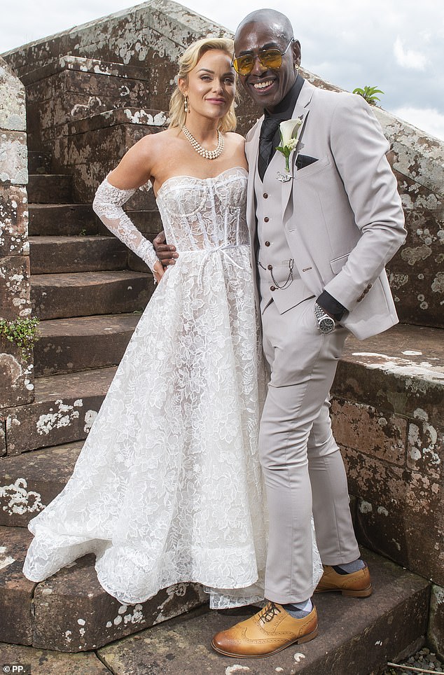Ben with his new wife Vanessa Brown (dubbed Vanessa 2.0) on their wedding day at Rose Castle in Cumbria