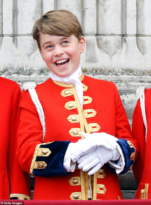 Prince George at the coronation of King Charles III. As the prince turns 12 he now faces a major change in royal protocol