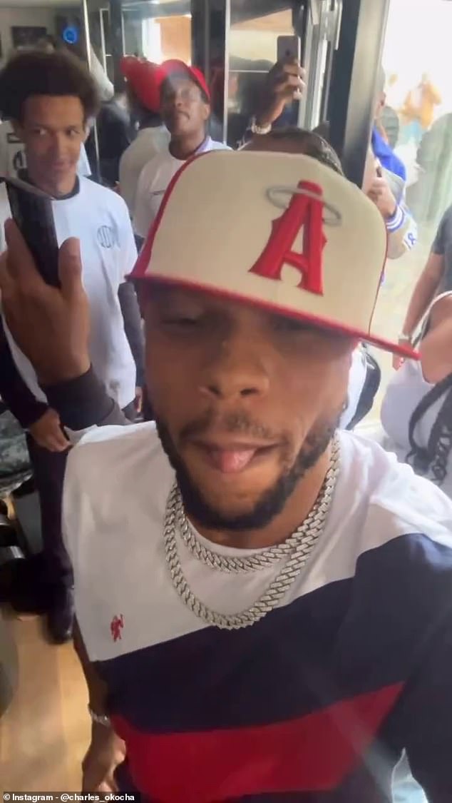 Nigerian comedian and actor Charles Okocha shared footage of the party in the Essex house