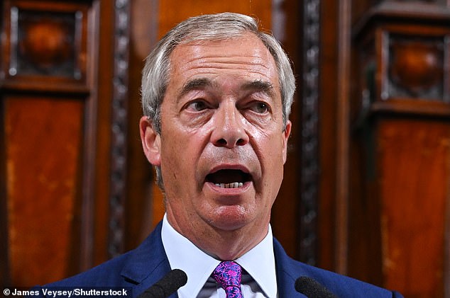Nigel Farage rejoiced at the decision to stop taking the knee, which he said was 'crazy gesture'
