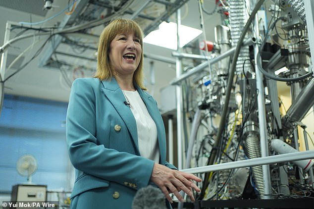 Chancellor of the Exchequer Rachel Reeves during a visit to Imperial College London today