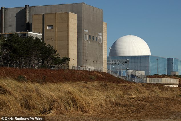 EDF's Sizewell B nuclear power station in Suffolk is pictured in 2022