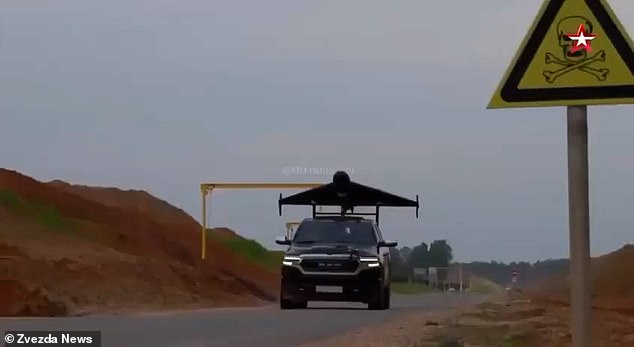 Videos show how the drones are launched from the back of vehicles