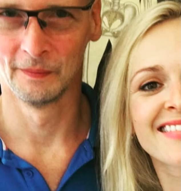 Hersborg is pictured with television and radio presenter Fearne Cotton on his social media