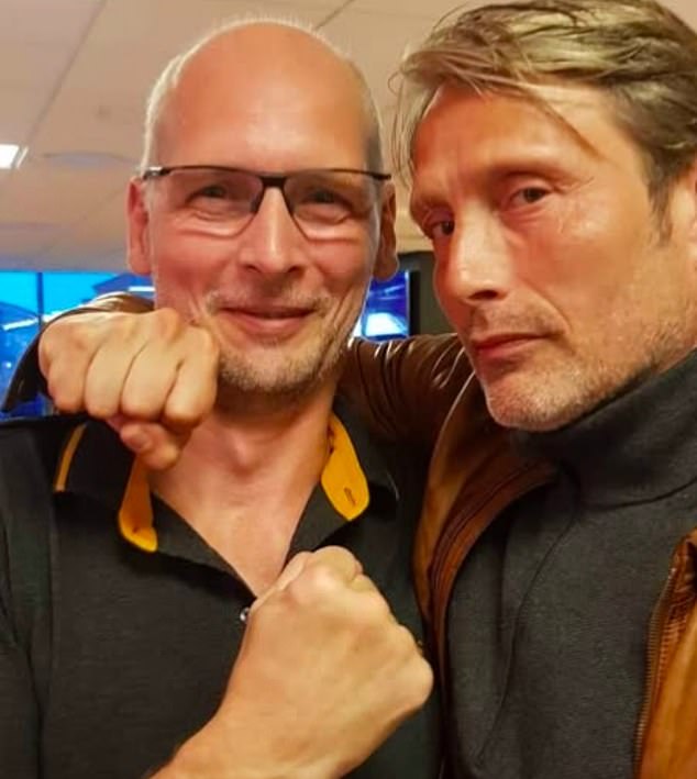 Torben Hersborg, pictured with Danish actor Mads Mikkelsen on his Instagram page