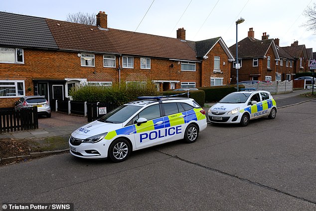 Police attended the scene (pictured) after the couple were not responding to calls from worried friends and relatives