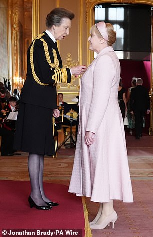 Her lengthy career in television contributed to her receiving the CBE on Tuesday