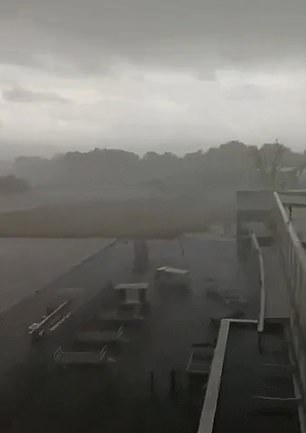 Storms seen in central France