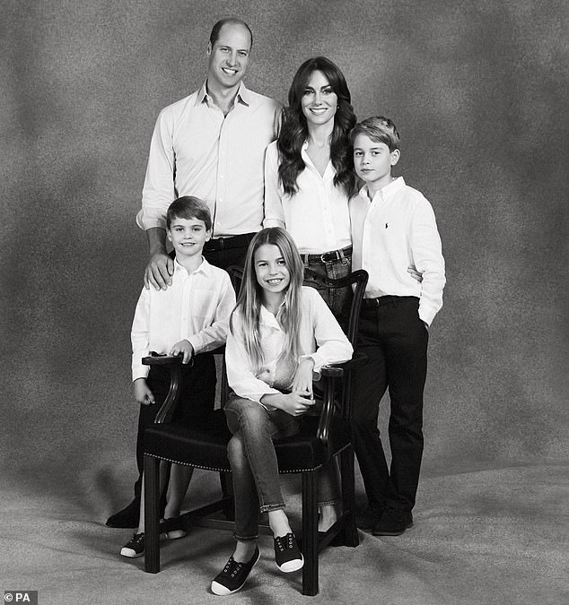 Back in 2023, the Prince and Prince of Wales also entrusted Shinner to shoot their Christmas portrait, with the family casually dressed for the stylish shoot